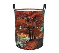 Laundry Basket Maple Tree In Autumn Laundry Baskets Baby Products Clothes Hamper Toys Storage Basket For Kids Bathroom Home 40X50Cm