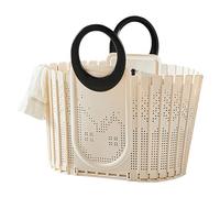 Laundry Basket Organizer, Foldable Toiletry Carrier, Handheld Shower Case, Space Saving Design, Ventilated Sturdy Frame, Ideal for Bathroom College Nursery Kids' Room Laundromat RV Bedroom