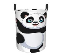Laundry Basket Pandas Clothes Bin Hamper Toys Clothes Hamper Storage Washing Bin For Laundries College Dorm Toys In Bedroom 40X50Cm