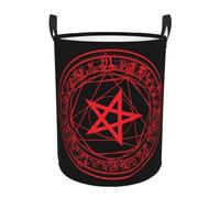 Laundry Basket Pentagram Blood Red Circle Washing Bin Waterproof Clothes Bin Hamper Baby Products Laundry Baskets For Toys In Bedroom Living Room Laundries 40X50CM