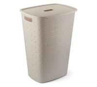 Laundry Basket Recycled Plastic (56L) Curver K258692 SOFTEX White Chalk