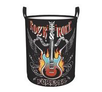 Laundry Basket Rock N Roll Forever Laundry Baskets Baby Products Clothes Hamper Waterproof Storage Basket For Home Toys In Bedroom Living Room 40X50CM