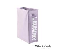Laundry Basket Rolling Slim Laundry Basket Laundry Hamper with Wheels and Handle Foldable Clothes Storage Tall Laundry Basket for home use(Light green)