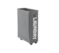 Laundry Basket Rolling Slim Laundry Basket Laundry Hamper with Wheels and Handle Foldable Clothes Storage Tall Laundry Basket for home use(Light yellow)