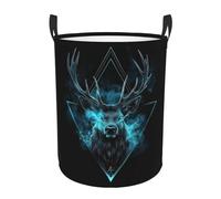 Laundry Basket Stag Head Dirty Clothes Hamper For 34X42CM