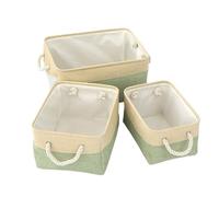 Laundry Basket Storage Basket Home Supplies Sundries Sorting Basket Folding Linen Organizer Box Underwear Socks Storage Baskets for home use(Green,31X21X13cm)