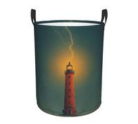 Laundry Basket Struck The Lighthouse Round Laundry Hamper For 34X42CM