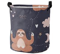 Laundry Basket The Animal Meditates Under The Stars Clothes Organiser Washable Personalised Laundry Baskets, For Blanket, Family, Dorm, 60L
