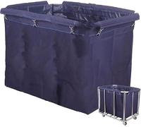 Laundry Basket Trolley Linen Cart On Wheels For Commercial