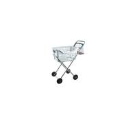 Laundry Basket Trolley on Wheels With Peg Mesh Basket Saves Bending - Collapsible