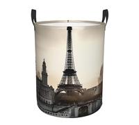 Laundry Basket Waterproof Laundry Hamper With Handles Dirty Clothes Organizer Travel Paris Protable Collapsible Storage Bin/Bag for Living Room Bedroom Playroom Travel Paris