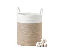 Laundry basket with handles for clothes and toy storage