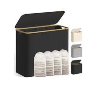 Laundry Basket with Lid, Ink Black / 200 L