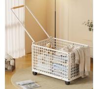 Laundry Basket with Wheels, 360° Universal Wheel for Easy Movement, Ideal for Bedroom, Bathroom, Dorm, College