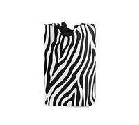 Laundry Basket Zebra Animal Skin Print Collapsible Laundry Hampers Baskets, Large Storage Bag Bin with Handle, Foldable Tall Organizer for Clothes