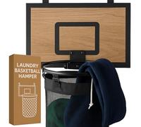 Laundry basketball hamper hoop (Cedarwood brown)