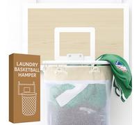 Laundry basketball hamper hoop (White Oak)