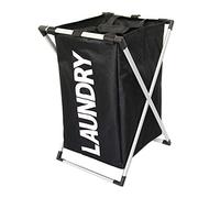 Laundry Baskets Foldable Metal X-frame Dirty Clothes Sorter Laundry Hamper Washing Clothes Storage Bin with Handles