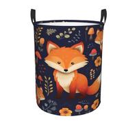 Laundry Baskets, Waterproof Oxford Fabric Laundry Hamper - Cute Animal Fox Flower - Toys Storage Baskets Bin, Dirty Clothes Storage Hampers With Handle, Organizer Basket, Nursery Hamper, Home Decor