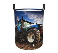 Laundry Baskets, Waterproof Oxford Fabric Laundry Hamper - Farm Tractor - Toys Storage Baskets Bin, Dirty Clothes Storage Hampers With Handle, Organizer Basket, Nursery Hamper, Home Decor