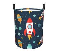 Laundry Baskets, Waterproof Oxford Fabric Laundry Hamper - Rocket Clipart Space Ship - Toys Storage Baskets Bin, Dirty Clothes Storage Hampers With Handle, Organizer Basket, Nursery Hamper, Home Decor