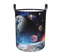 Laundry Baskets, Waterproof Oxford Fabric Laundry Hamper - Space Planet - Toys Storage Baskets Bin, Dirty Clothes Storage Hampers With Handle, Organizer Basket, Nursery Hamper, Home Decor