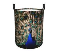 Laundry Baskets, Waterproof Oxford Fabric Laundry Hamper - The Peacock - Toys Storage Baskets Bin, Dirty Clothes Storage Hampers With Handle, Organizer Basket, Nursery Hamper, Home Decor