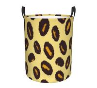 Laundry Baskets, Waterproof Oxford Fabric Laundry Hamper - Yellow Leopard - Toys Storage Baskets Bin, Dirty Clothes Storage Hampers With Handle, Organizer Basket, Nursery Hamper, Home Decor