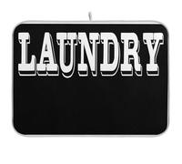 Laundry Black Dish Mat Absorbent Jumbo Dish Drying Mat Fast Dry Kitchen Countertop Top Medium 40cm x 45cm