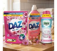 Laundry Bundle Pink Explosion, Wild Flowers and Cherry Blossom, 60 Pods, 116W, Boost Scent 495g