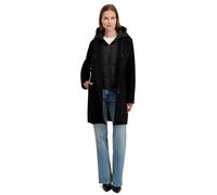 Laundry by Shelli Segal womens Faux Wool Coat - Single-breasted Jacket With Detachable Bib Insert Fully Lined, Black, S
