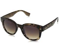 Laundry by Shelli Segal Women's Ls121 Tsan Round Sunglasses, Tortoise/Animal, 53 mm