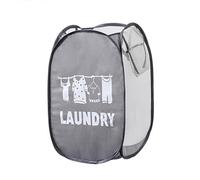 Laundry Cabinet Laundry Basket with Handle Large Capacity Polyester Portable Bathroom Clothes Mesh Storage Daily Use Dirty Clothes Hamper Clothes Basket