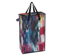 Laundry Can with Handles Slim Laundry Basket Foldable Teen Dirty Clothes Basket for College Lady Liberty Presidents Day Art