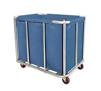 Laundry Cart Commercial,11.35 Bushel (400L) Large Industrial Rolling Laundry Hamper with 4 Inch Wheels,Home Heavy Duty Laundry Baskets with Stainless Steel Frame, 286 LBS Load，10 Support Tubes