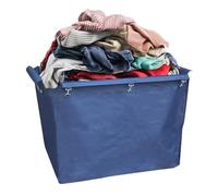 Laundry Cart Replacement Bag Waterproof Commercial Removable Laundry Basket Liner, Oxford Replacement Liner Bag For 400L Laundry Trolley (Blue)