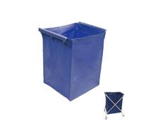 Laundry Cart Storage Bags - Detachable Waterproof Liner with Hook for Foldable Trolley - Commercial-Grade Replacement Bags