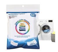 Laundry Color Catchers - 50 Pieces Color Sheets, Dye Catcher for Travel, Dorm, Quilts, Garments, Fabric, Home Use, Prevent Clothes from Smearing and Keep Laundry Colors Bright and Safe