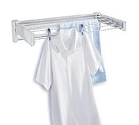 Laundry Company Leifheit Telegant 36 Protect Plus Wall Mounted Clothes Airer - 3.6m Drying Area | Fixed Towel Bar | Corrosion-Resistant | Easy Installation | Space-Saving for Bathroom & Balcony