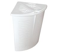 BranQ zebra corner laundry basket 45 L White