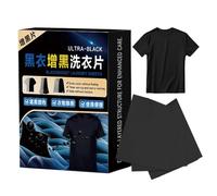 Laundry Darkening Sheets - Fabric Color Restoration Sheet, Deep Tone Dyeing Cloth, Concentrated Pigment Technology, Garment Shade Function, Clothing Maintenance Accessory