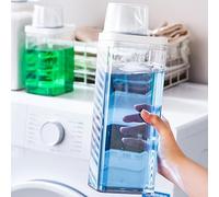Laundry Detergent Container, Liquid Laundry Soap Dispenser, Fabric Softener Dispenser Plastic Laundry Powder Container for Pet Food, Laundry Room Storage