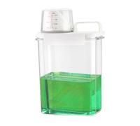 Laundry Detergent Dispenser | Moisture-Resistant Bottle with Measuring Cup Ideal for Laundry Room Decor, Organizing Rice, Cereals and Beans, Keep Your Space Neat, Efficient