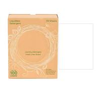 Laundry Detergent Sheets | 50 Count Gentle Stain Removers - Quick-Dissolving Laundry Detergent Tablets,for Fresh Linen Sensitive Skin Travel College Dorm Apartment Business Trip Camping Vacation