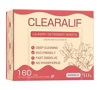 Laundry Detergent Sheets Up to 160 Loads, Magnolia - Great For Travel,Apartments, Dorms,CLEARALIF Laundry Detergent Strips Eco Friendly & Hypoallergenic - 80 Sheets