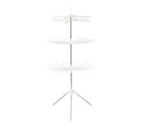 Laundry Drying Rack, 360° Rotatable Tripod Airer, Adjustable Clothes Drying Stand, Compact Balcony Clothes Dryer, Ideal for Towels, Socks, Shirts, Nappies, and More, 27 * 27 * 67in