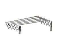 Laundry Drying Rack Airer -Wall Mounted - Retractable - Clothes Drying Rack Horse Folding Clothes Hanger 5 Rail Towel Bar Dryer