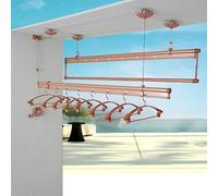 Laundry Drying Rack Clothes Airer Ceiling Pulley Mounted Clothing Dryer - Freestanding & Wall Mounted Towel Rail