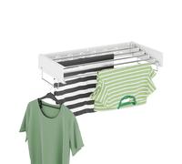 Laundry Drying Rack Wall-Mounted Laundry Dryer Clothes Airer Folding Extendable