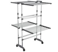 Laundry Drying Rack with Wheels Tower Dryer 60x70x106 cm/60x70x166 cm vidaXL